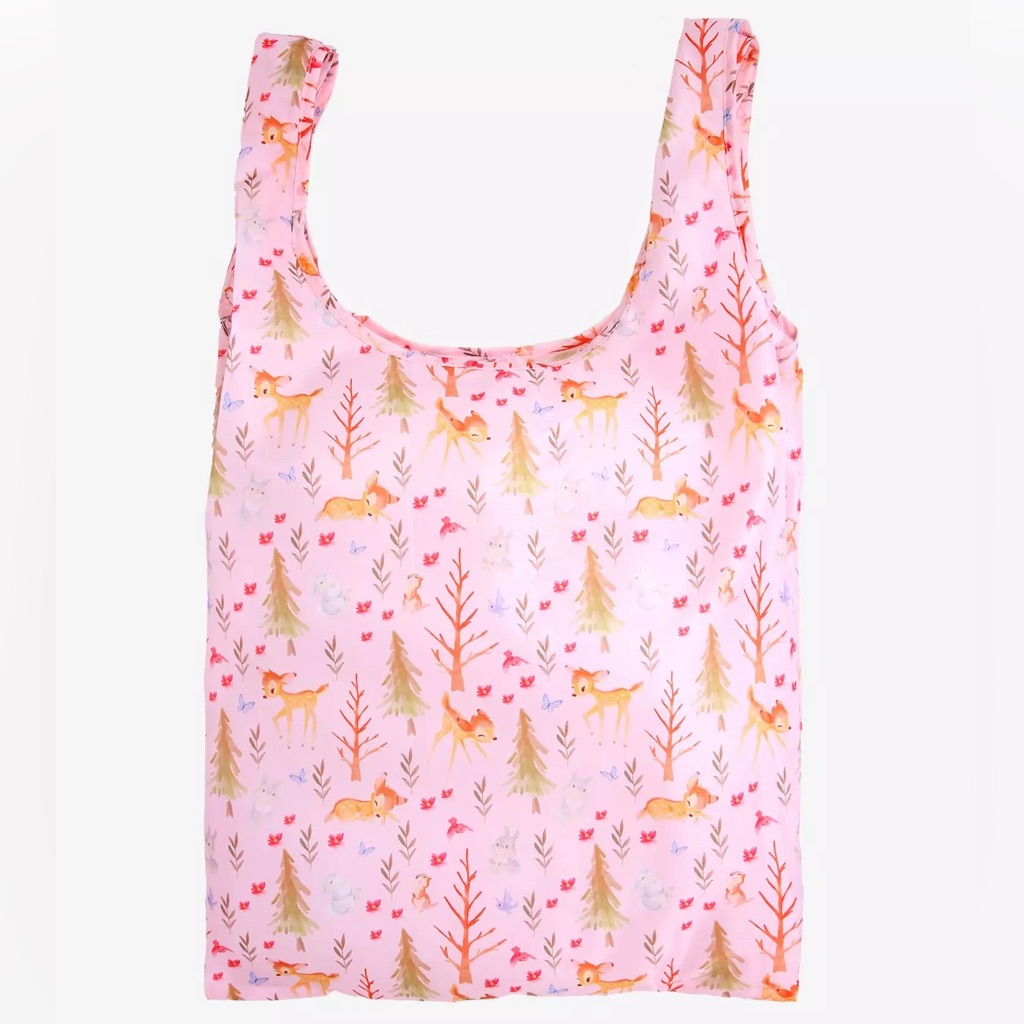 Loungefly Disney Bambi Floral Forest Packable Tote! Reusable Shopping Bag Cute